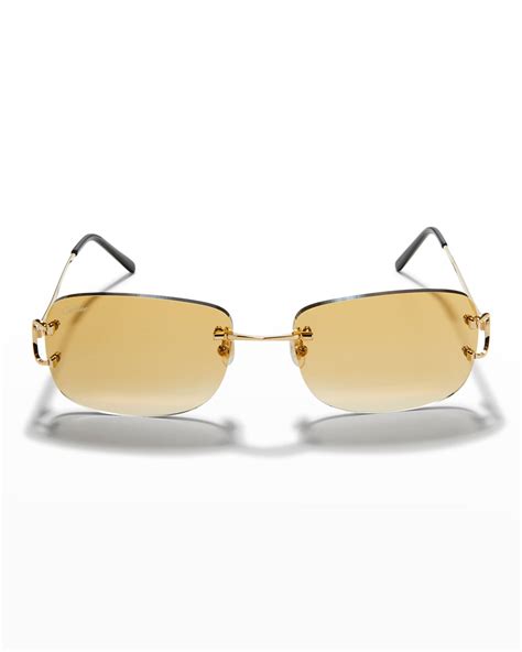 sunglasses man cartier|cartier rimless sunglasses men's.